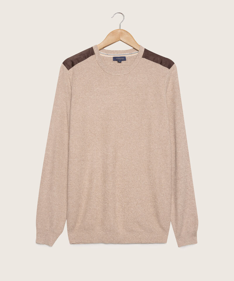 Saco Cuello Redondo Con Piezas En Hombros