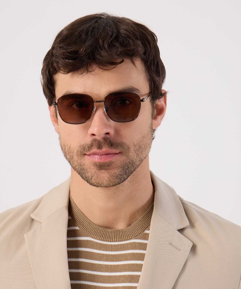 Gafas de Sol Montura Ovalada Cl&aacute;sica Para Hombre