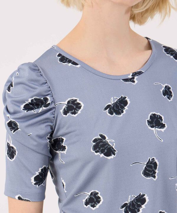Camiseta Con Ruche Estampado Floral image number null