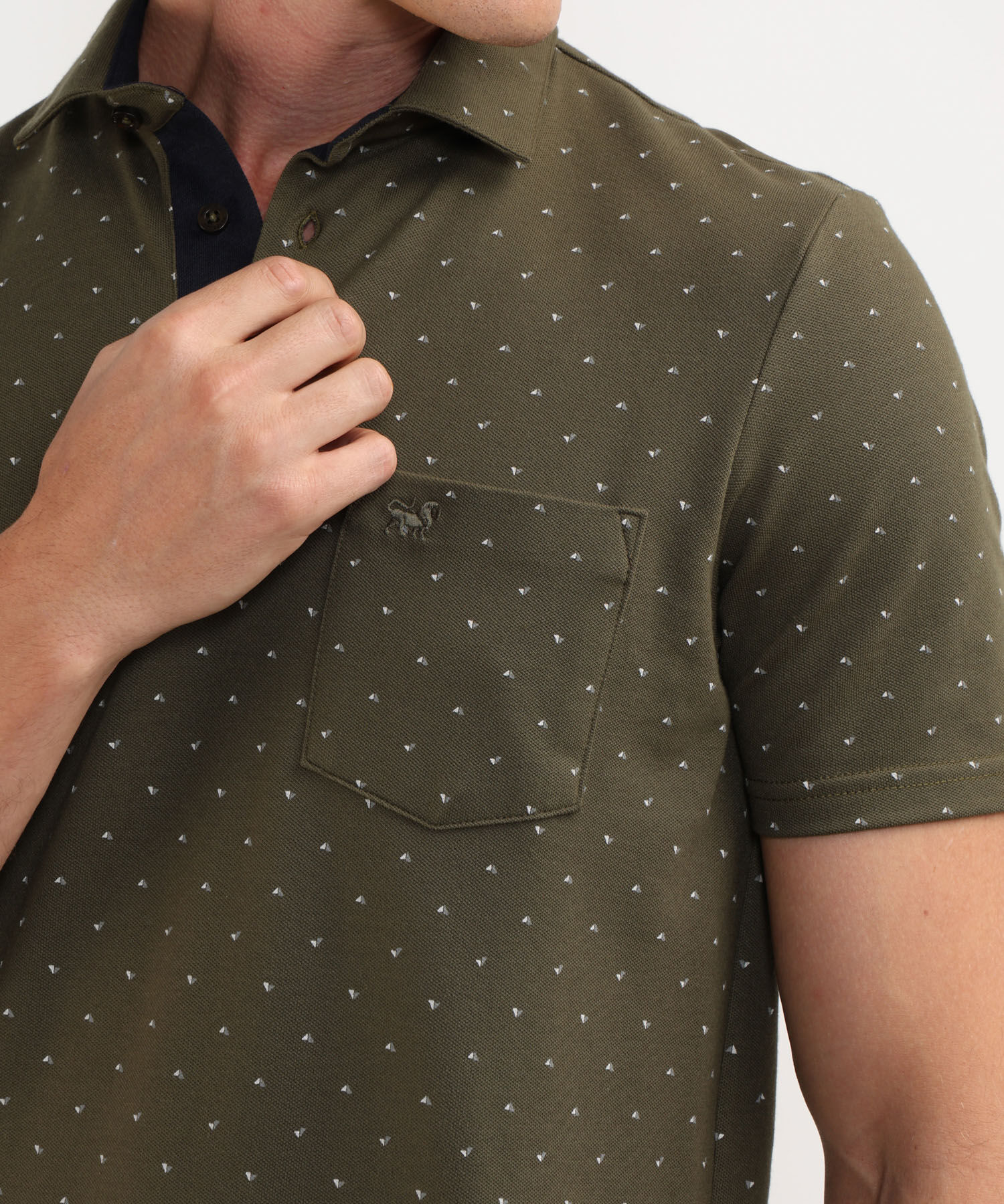 Polo Cuello Maquina Estampada