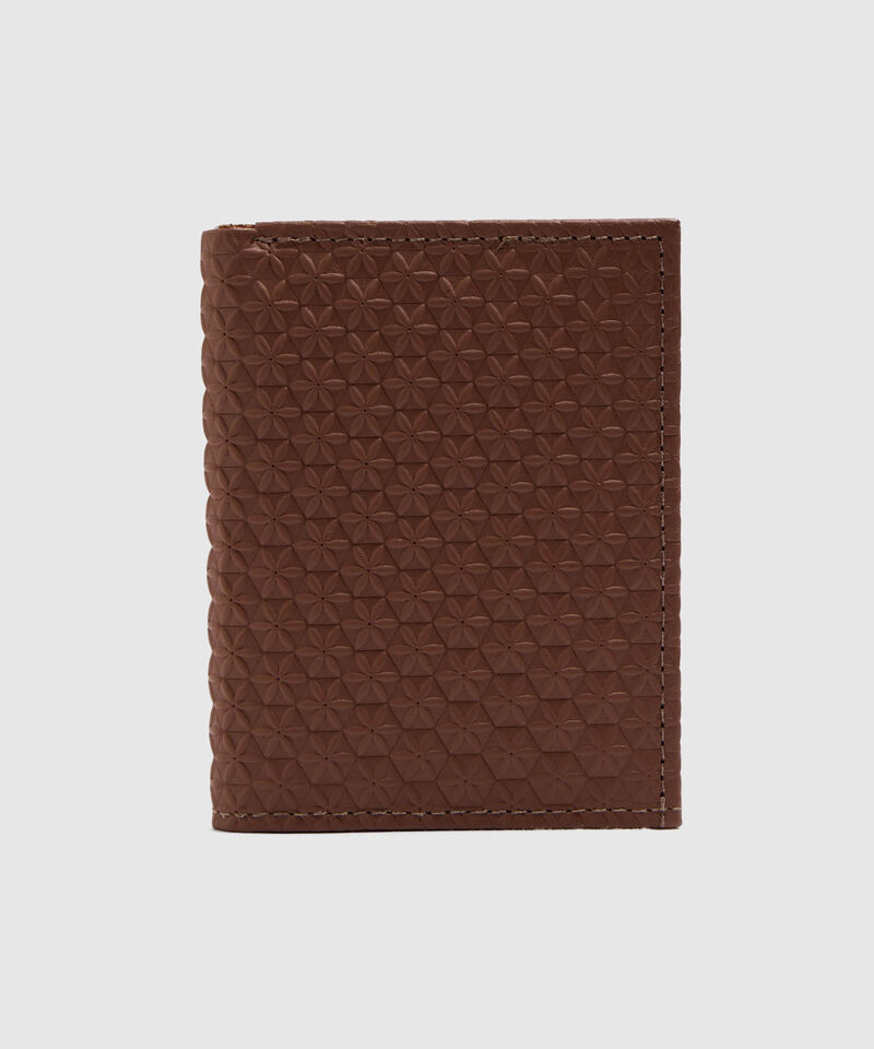 Billetera Con Textura Geom&eacute;trica Para Mujer