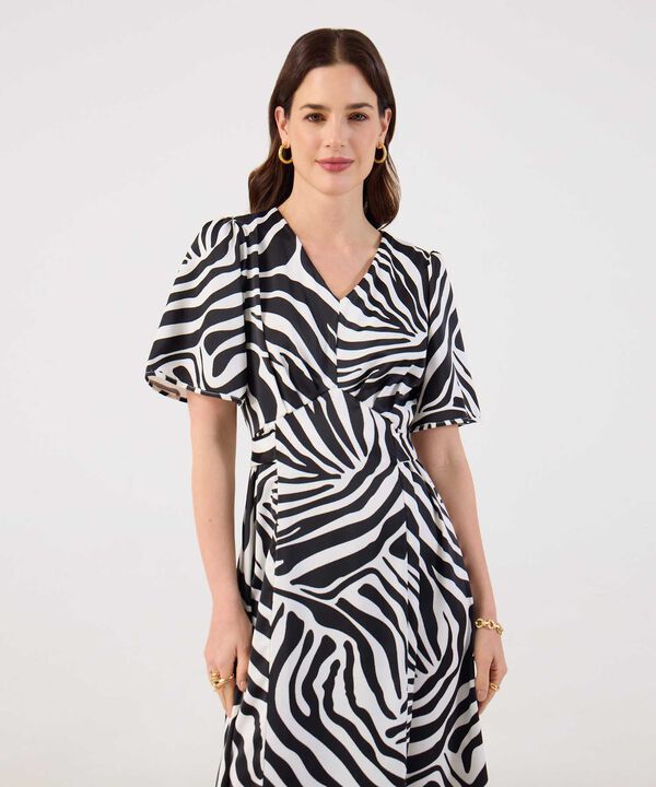 Vestido Largo con Escote en V para Mujer image number null