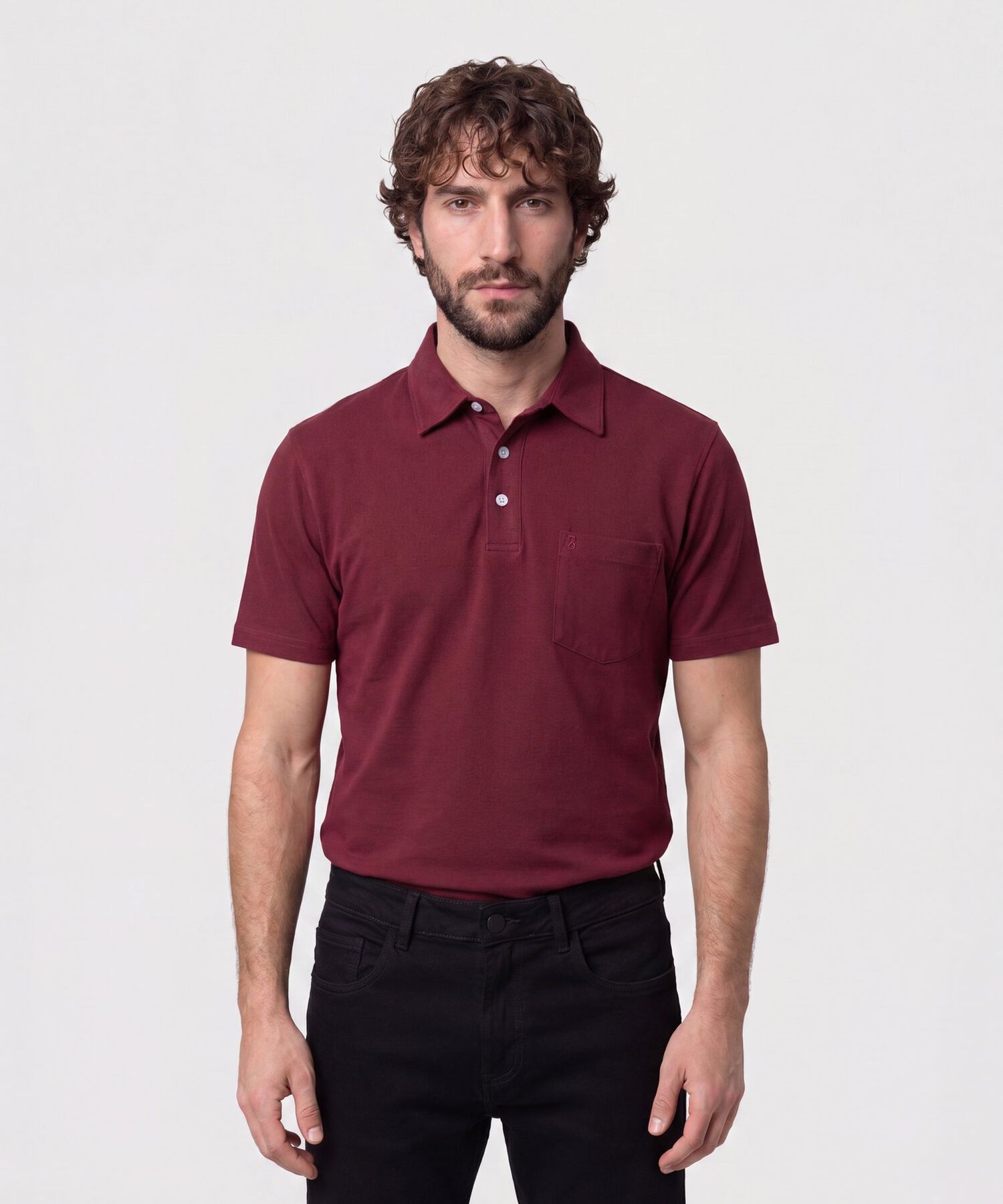 Polo Con Bolsillo De Parche Para Hombre
