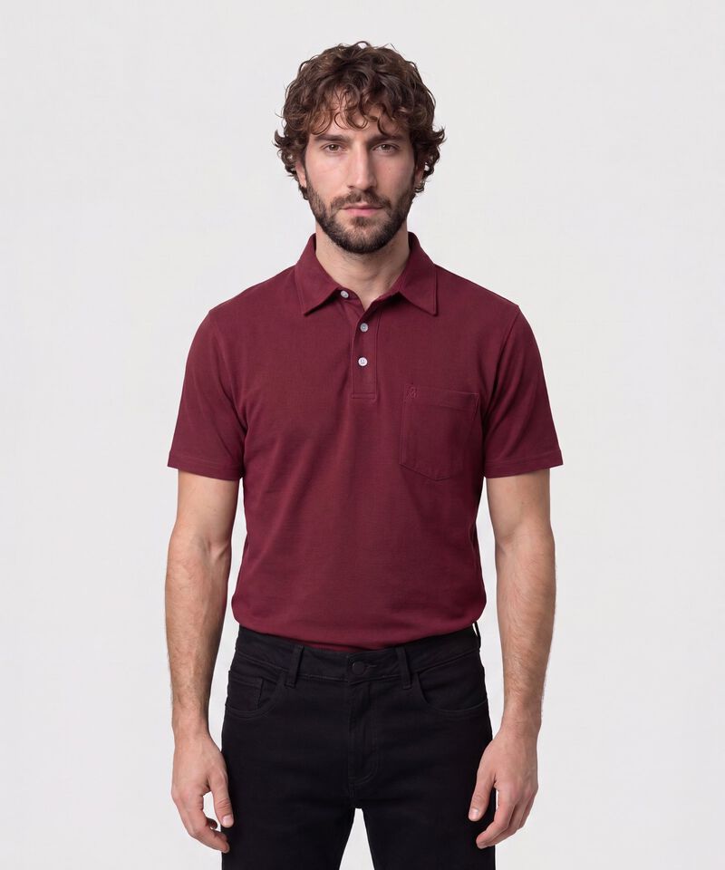 Polo Con Bolsillo De Parche Para Hombre