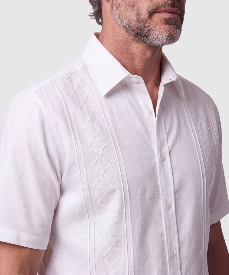 Camisa Guayabera Manga Corta Para Hombre