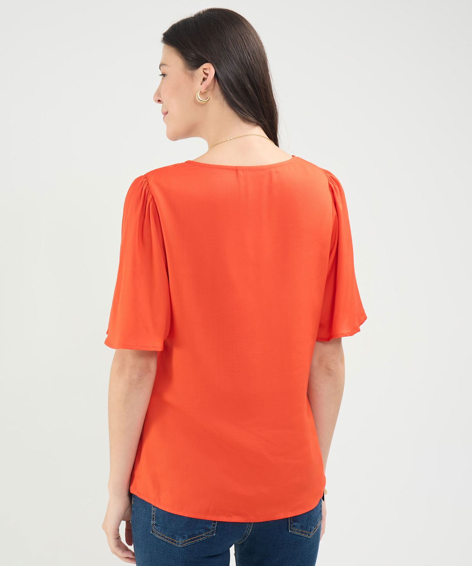 Blusa Manga Acampanada