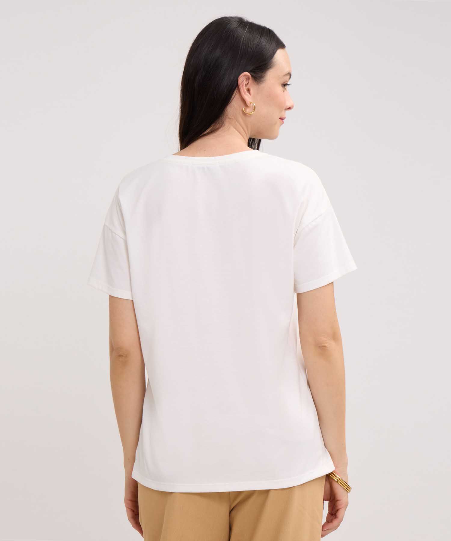 Camiseta Manga Corta Corrida Con Screen En Frente