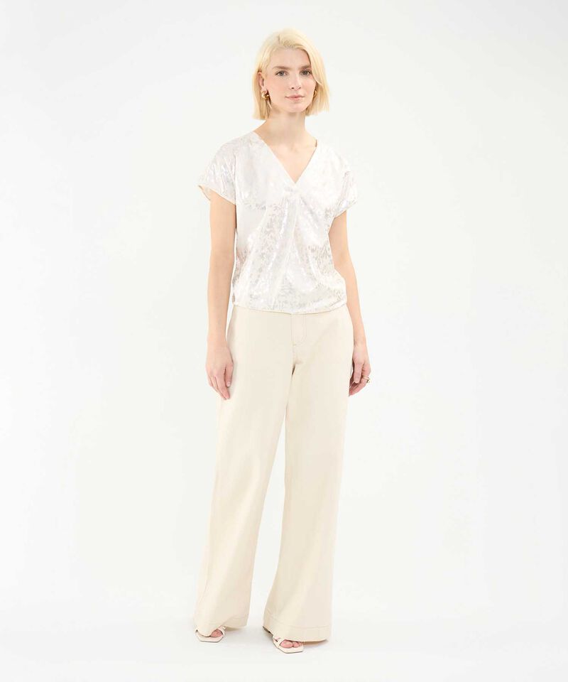 Blusa Estampado Metalizado