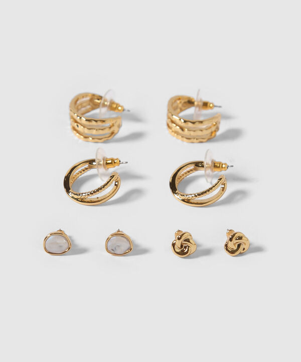 Aretes Set X 4 Pares De Aretes Ref. Kf233-0019-2
