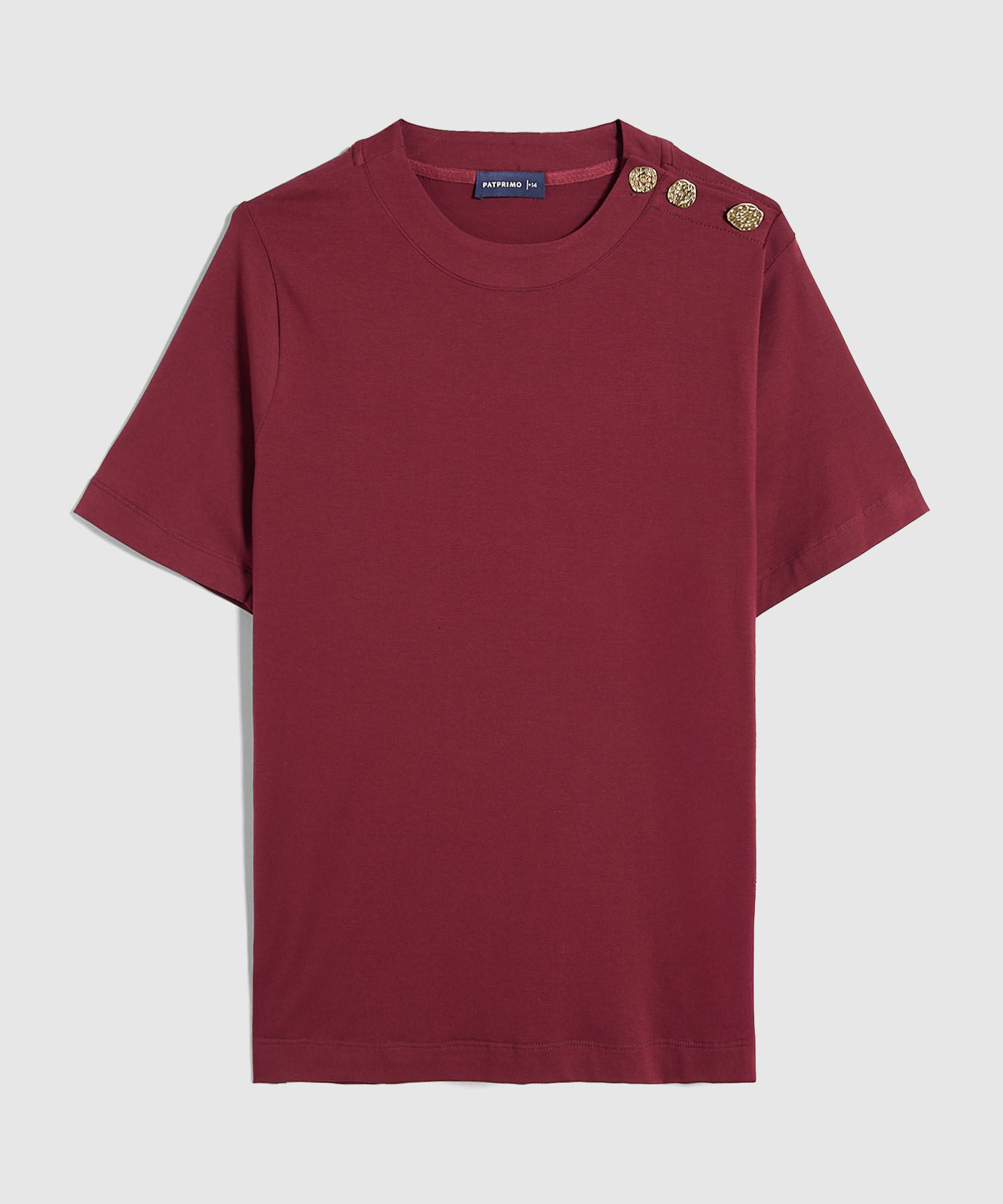 Camiseta Unicolor Para Mujer