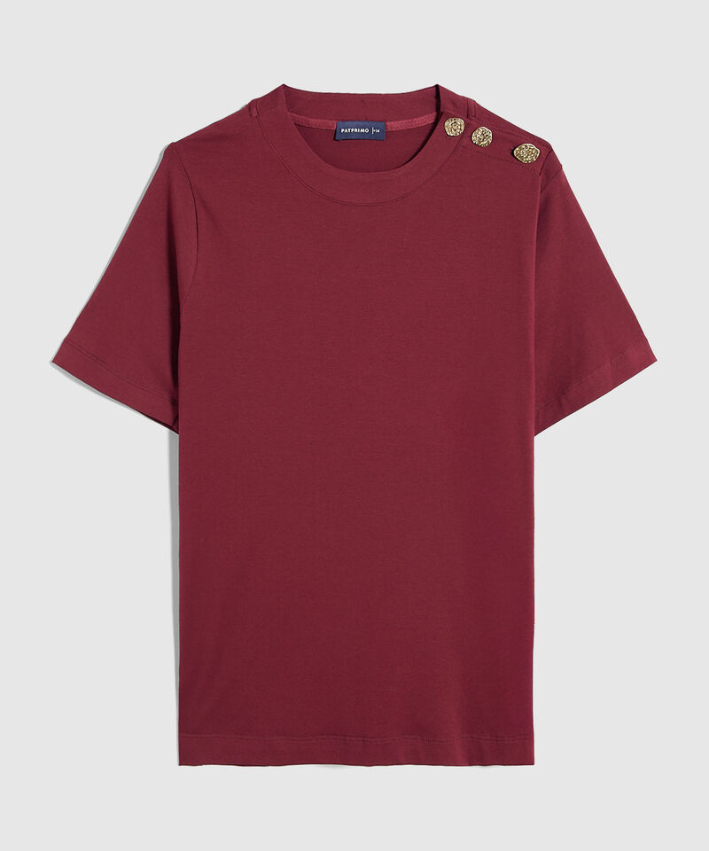 Camiseta Unicolor Para Mujer