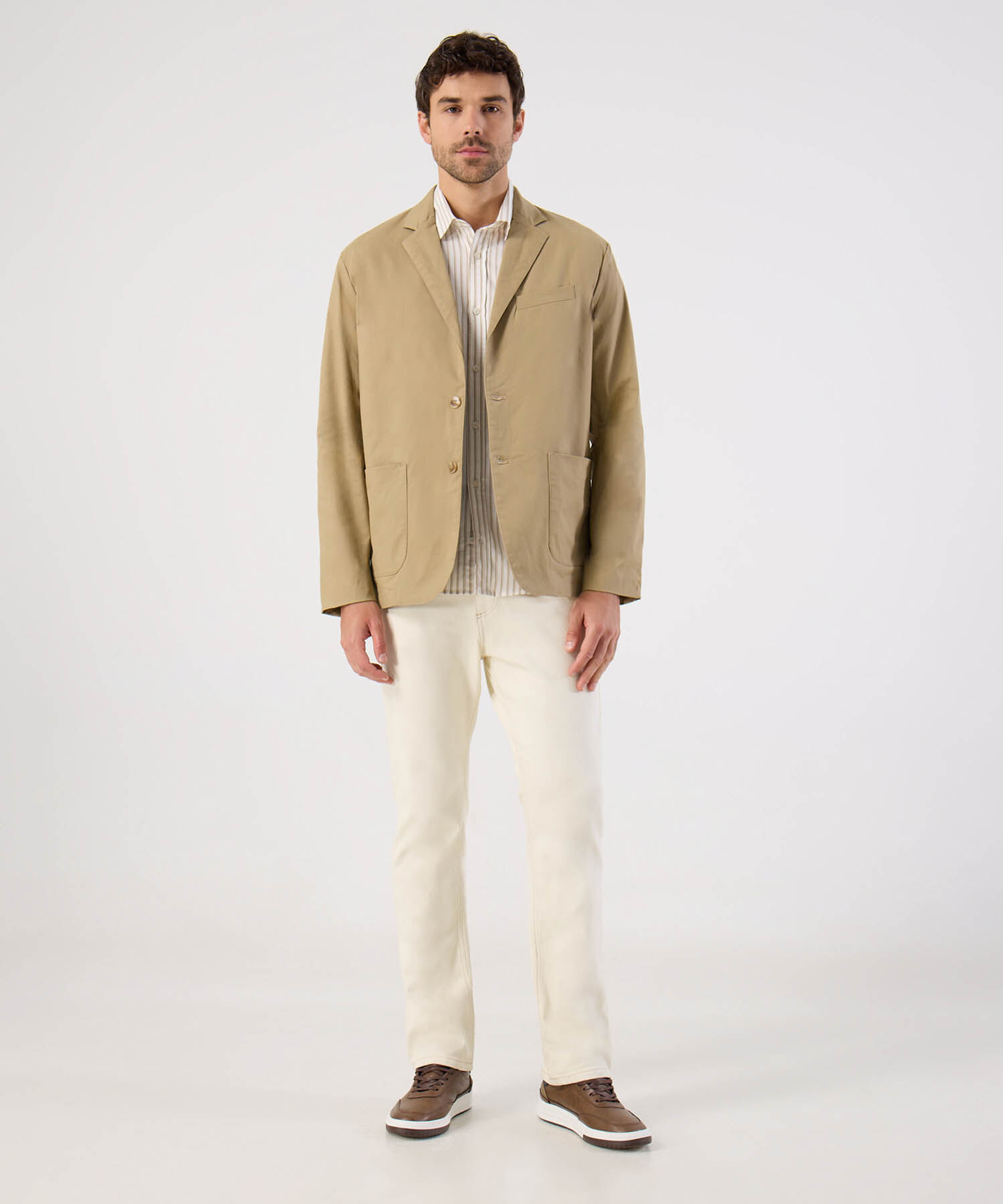 Blazer Con Bolsillos Para Hombre