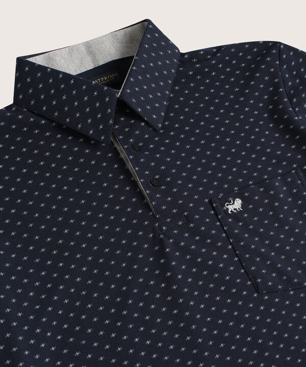 Polo Estampada Cuello Duro image number null