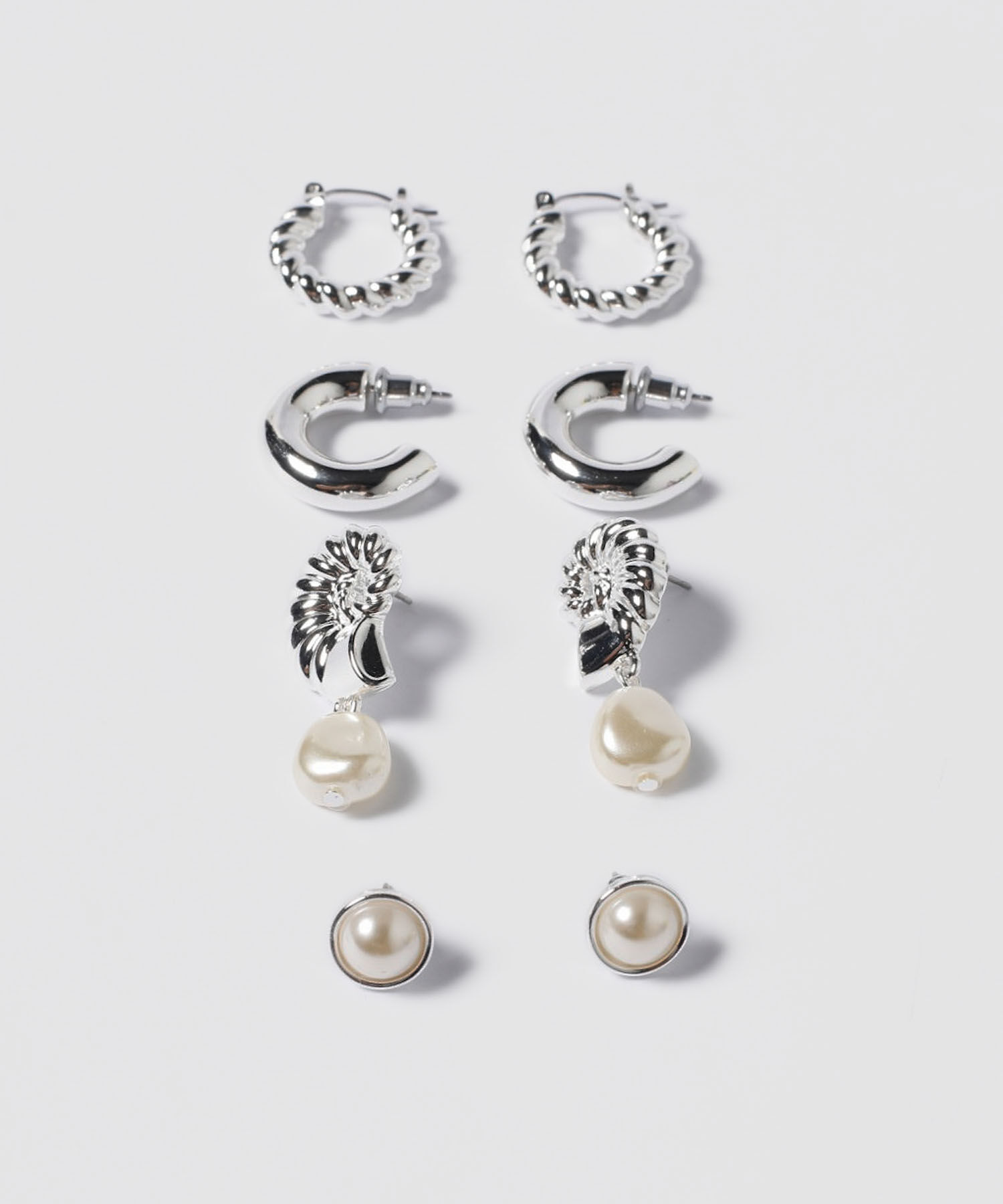 Aretes Set X 4 Pares De Aretes Ref. Kf233-0022-1