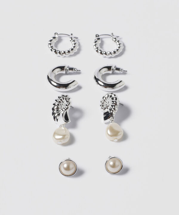 Aretes Set X 4 Pares De Aretes Ref. Kf233-0022-1
