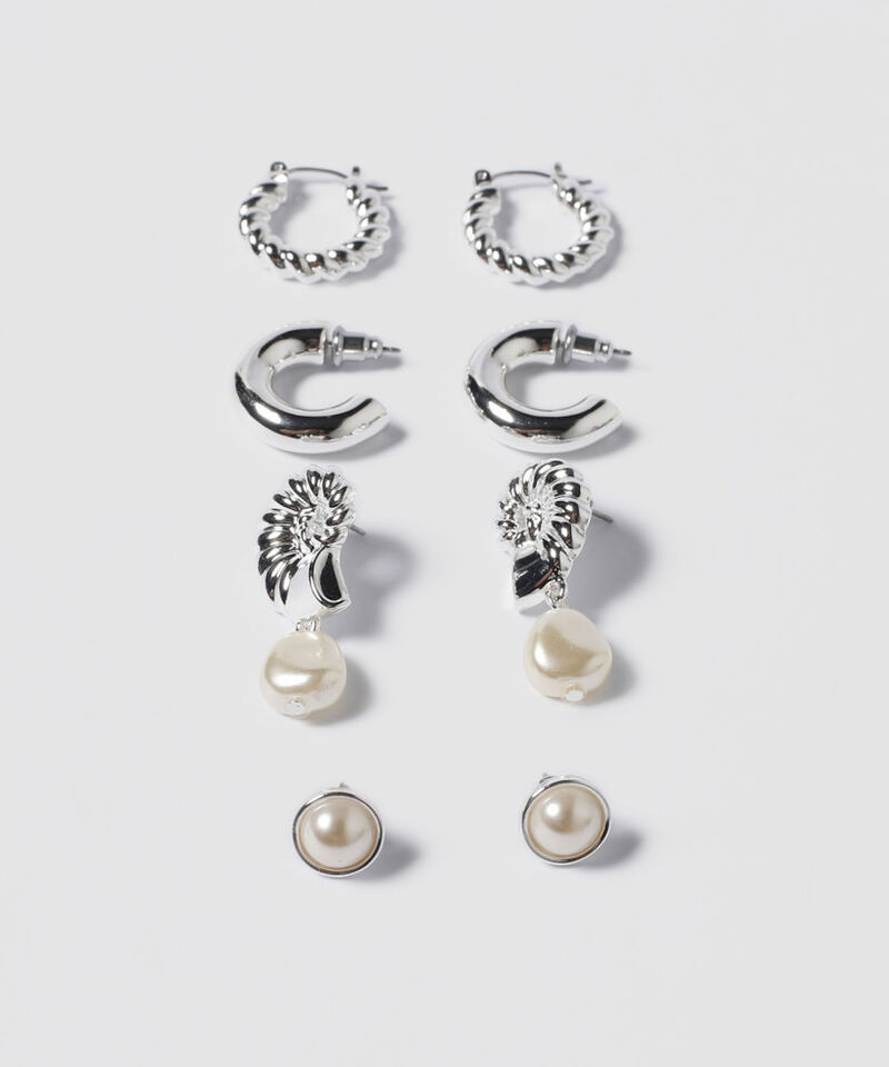 Aretes Set X 4 Pares De Aretes Ref. Kf233-0022-1