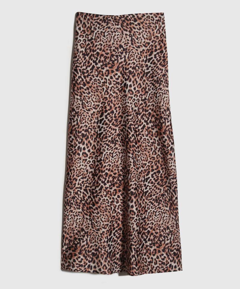 Falda Satinada Animal Print