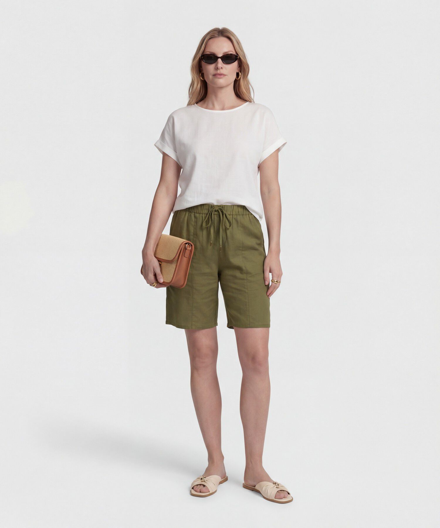 Bermuda Larga Unicolor 