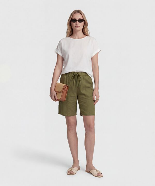 Bermuda Larga Unicolor 