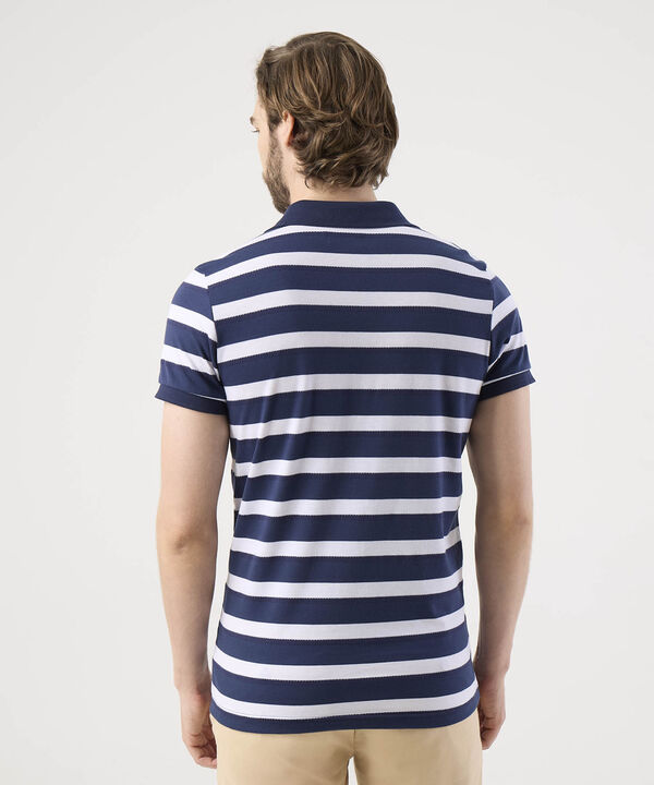 Polo Cuello Tejido Con Bolsillo Preteñida