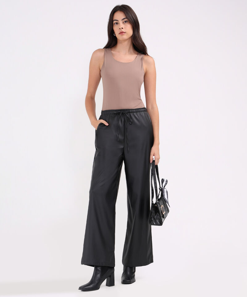 Pantalon Jogger Cuerina
