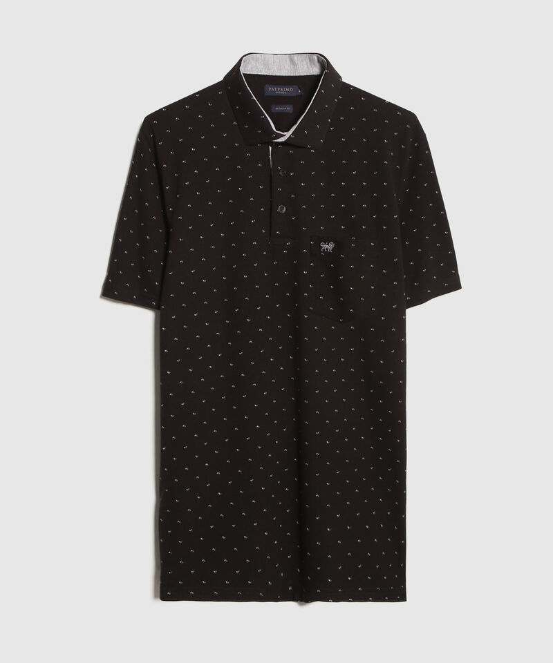 Polo Cuello Maquina Estampada