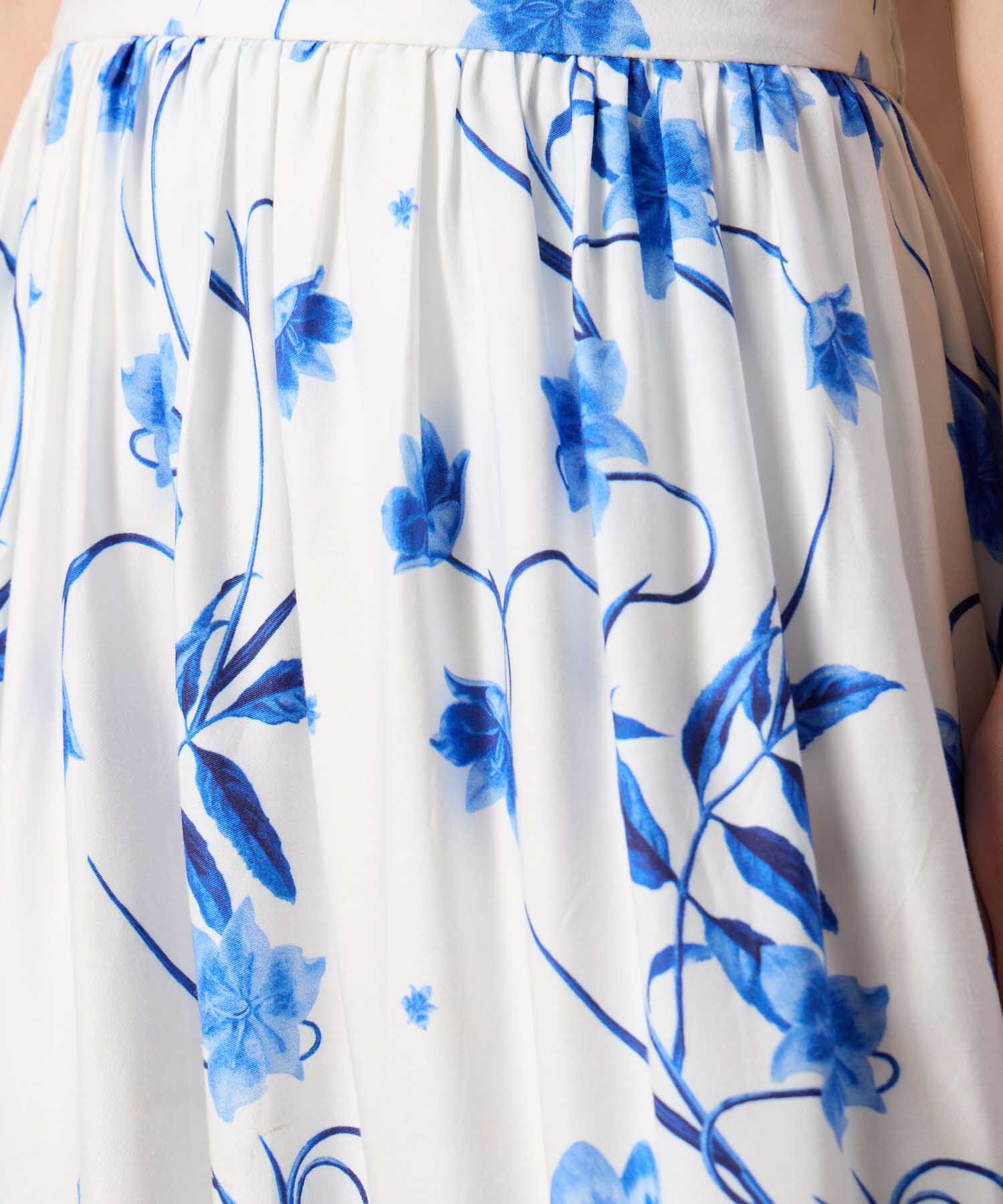 Falda Midi Estampada Para Mujer Diseño Floral Veraniego