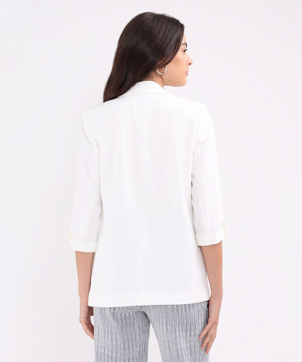 Blazer Unicolor Con Charretera