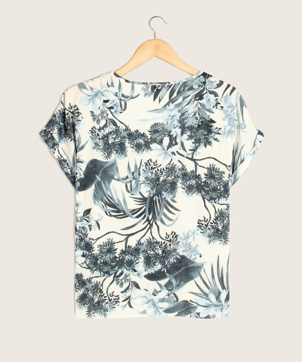Blusa Estampada Manga Corta