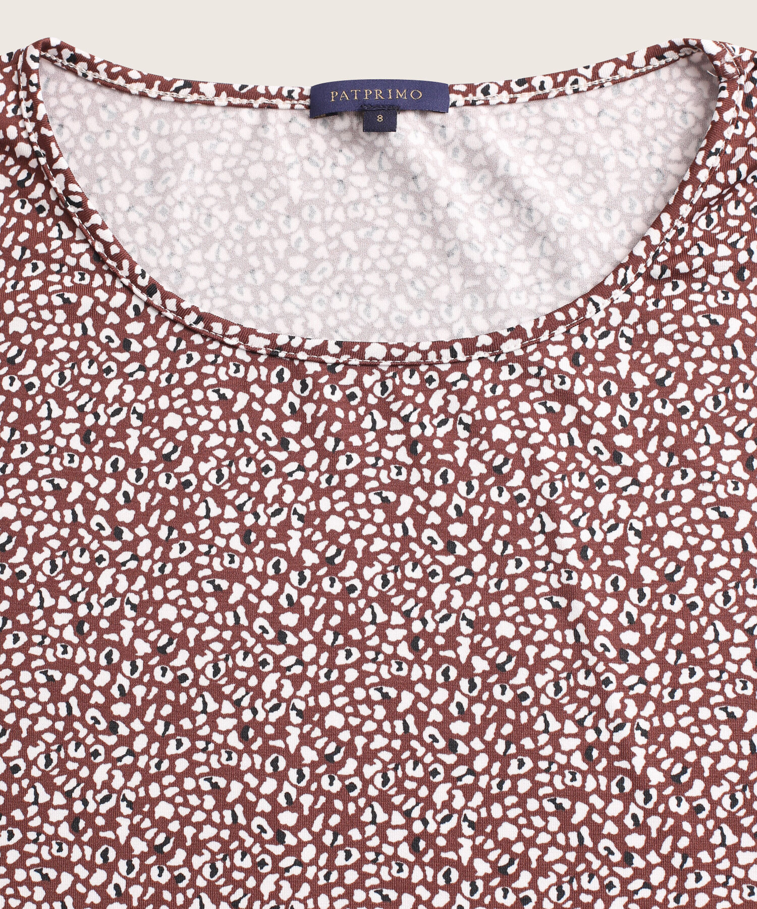 Camiseta Manga 3/4  Cuello Redondo