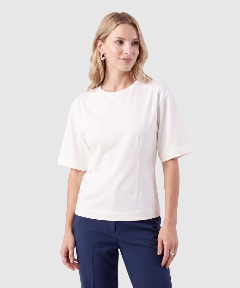 Camiseta Manga Corta Con Lazo Espalda Mujer