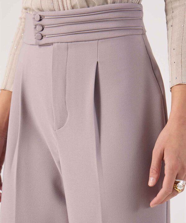Pantalon fluido con botones  image number null