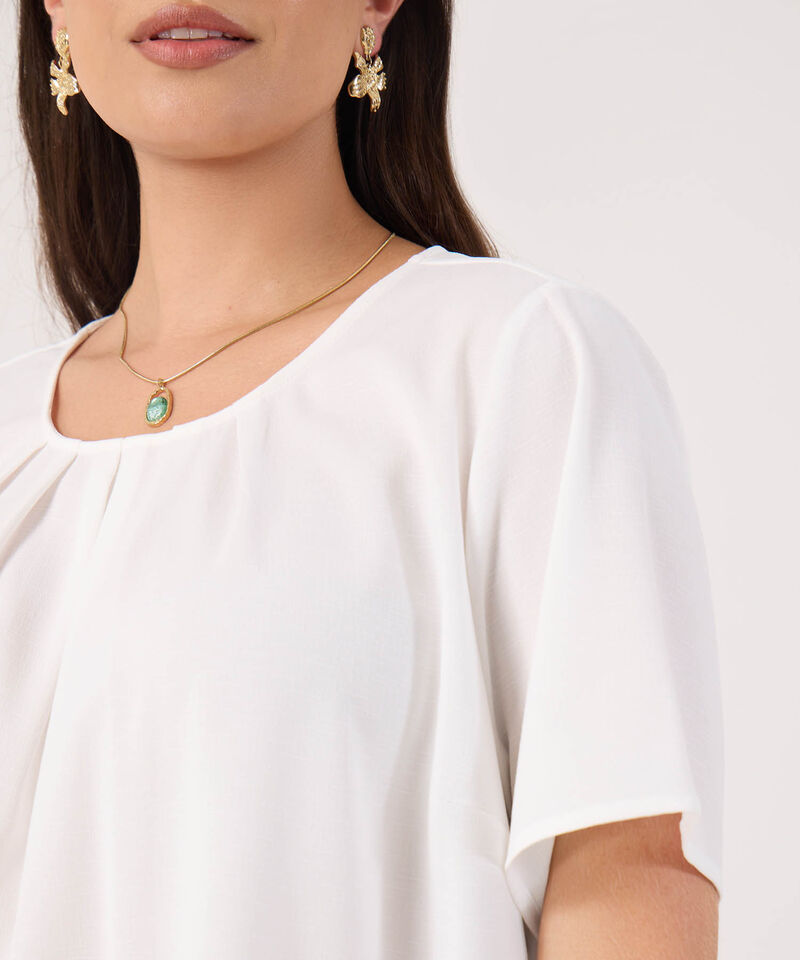 Blusa Unicolor Para Mujer Curvy