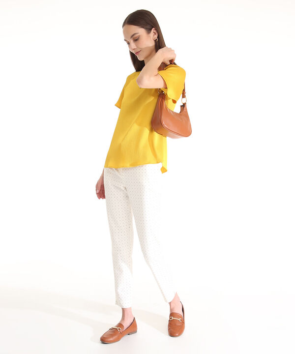 Blusa Manga Corta Unicolor image number null