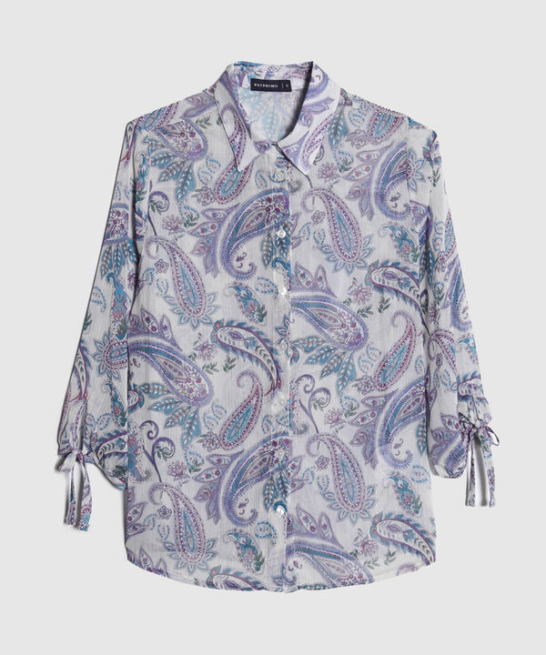 Camisa Mangas 3/4 Estampada