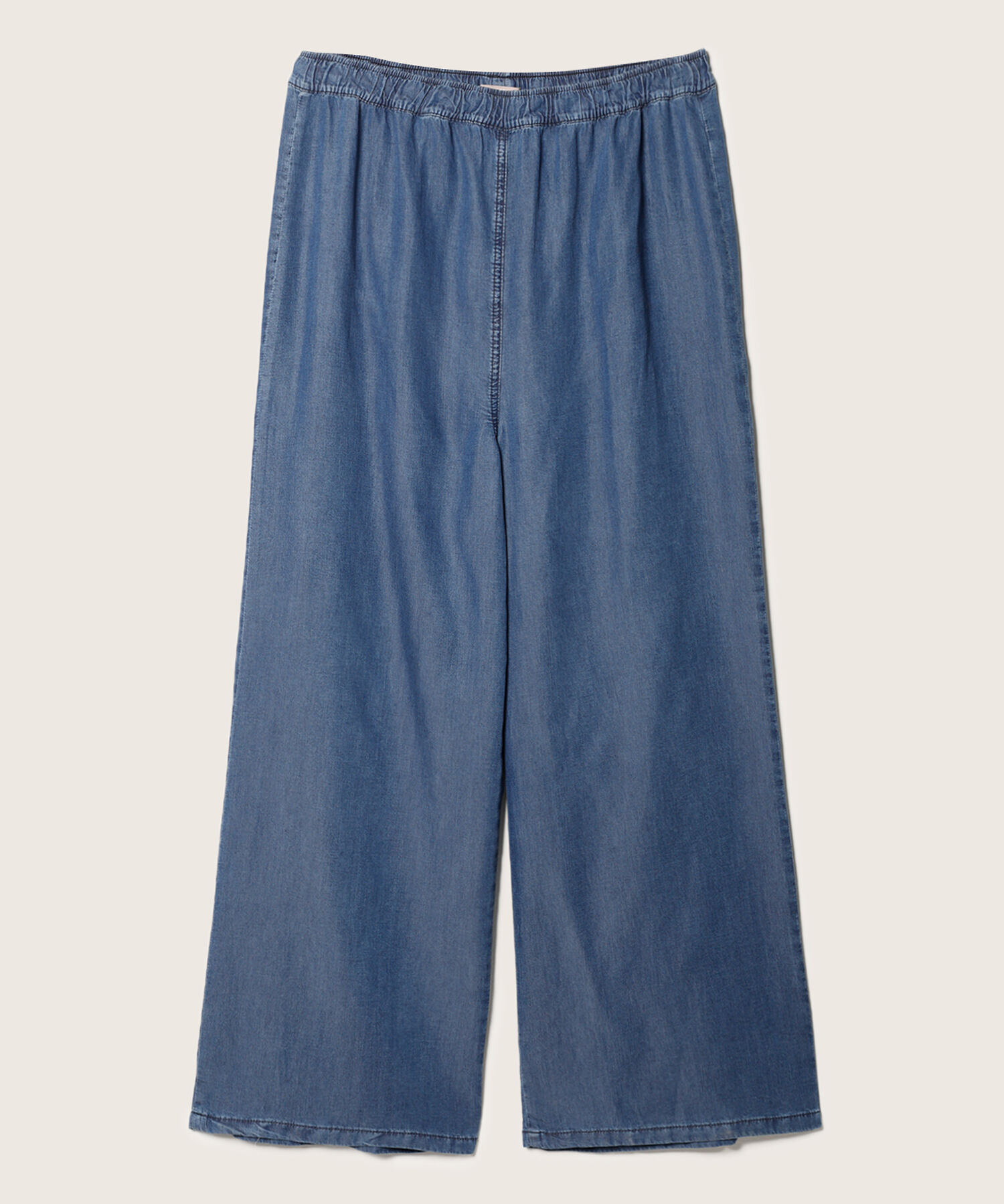 Jean Fluido Wide Leg  Encauchado