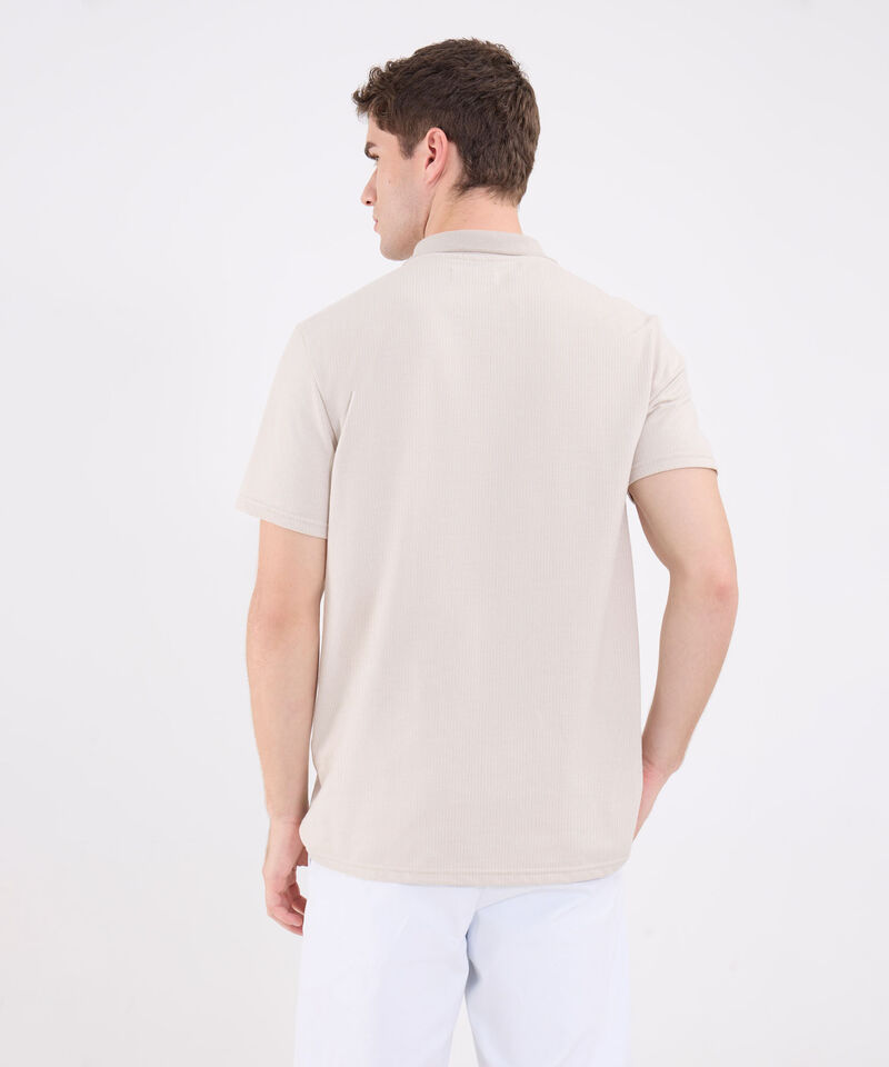 Polo Unicolor Con Cremallera