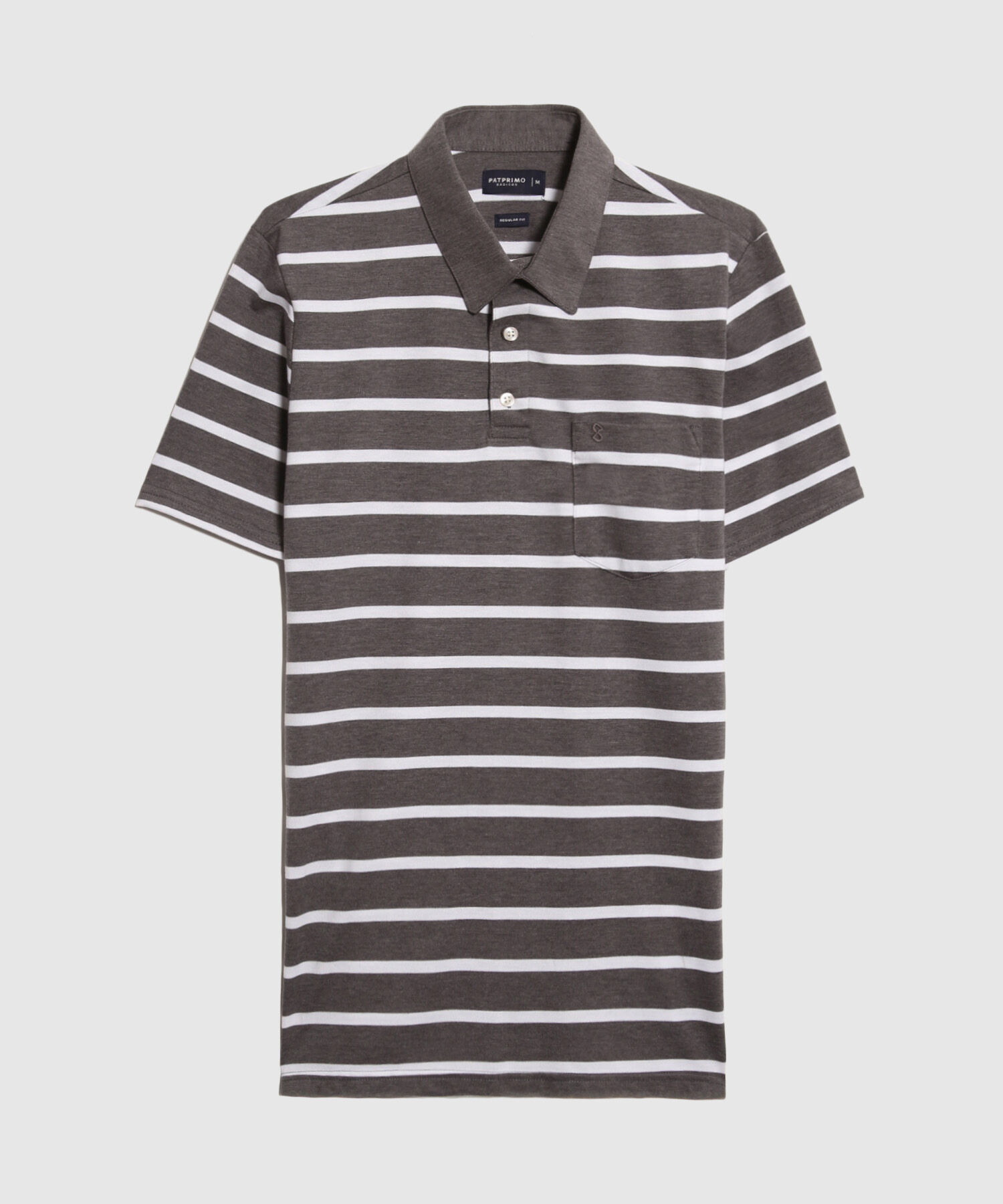 Polo Cuello Duro con Franjas
