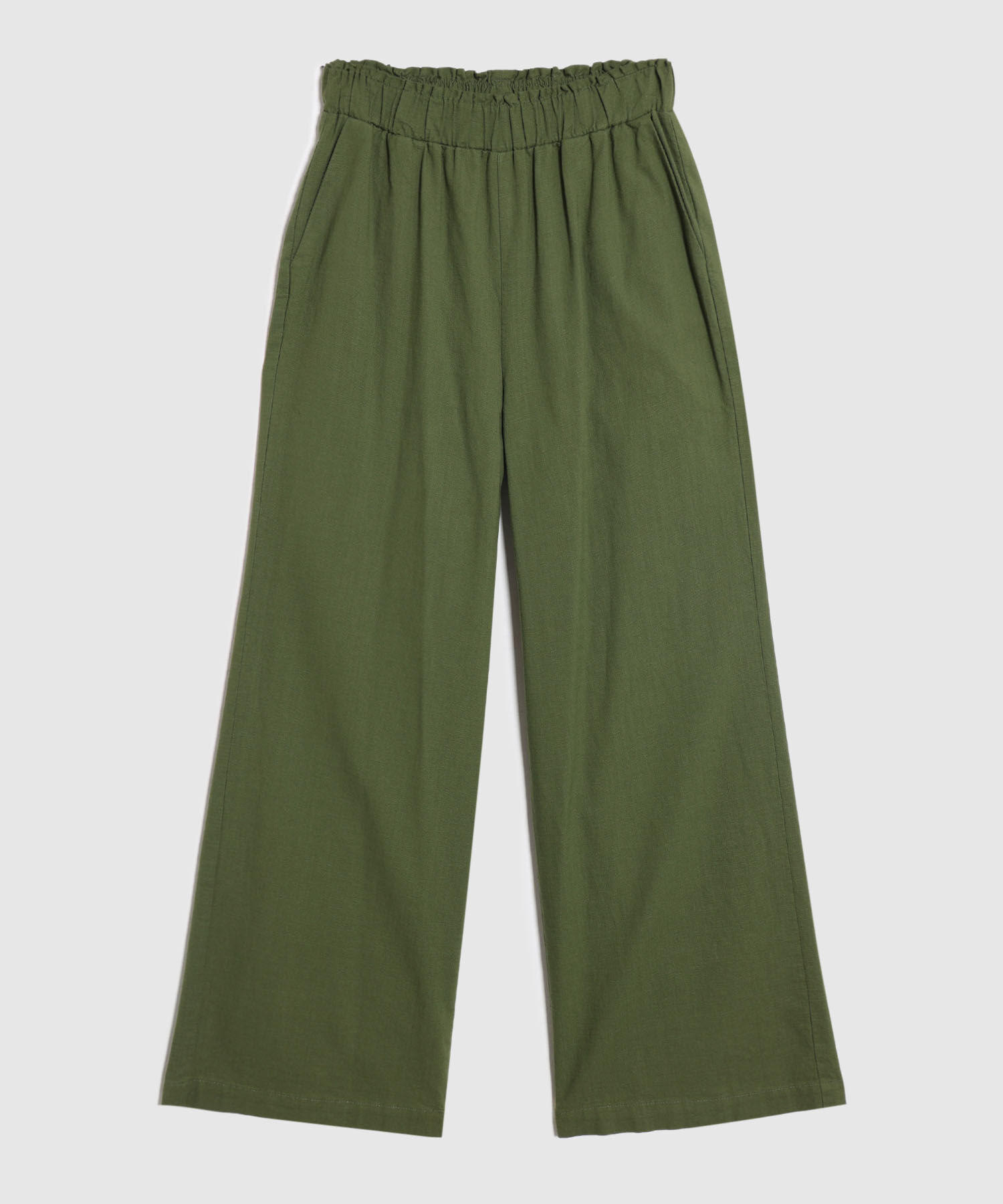 Pantal&oacute;n Fluido Con Cintura El&aacute;stica Para Mujer