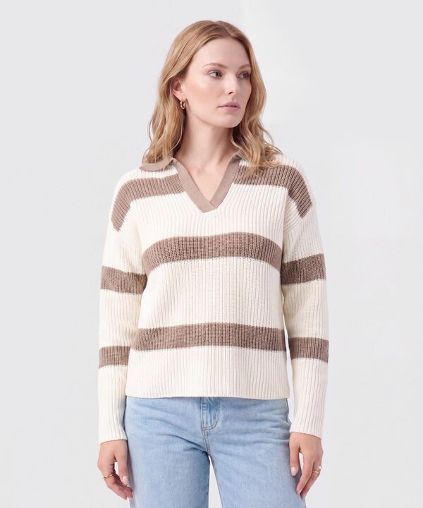 Saco Tejido Tipo Polo Para Mujer