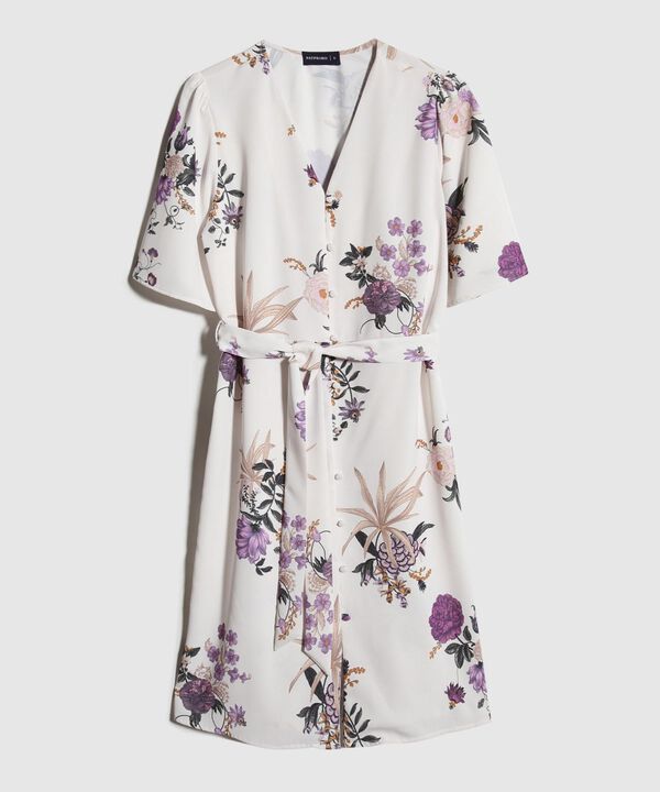 Vestido Estampado Corto