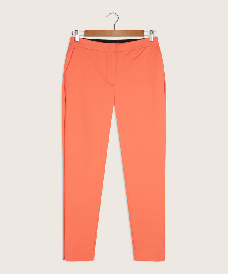 Pantalón Unicolor Con Elástico En Posterior