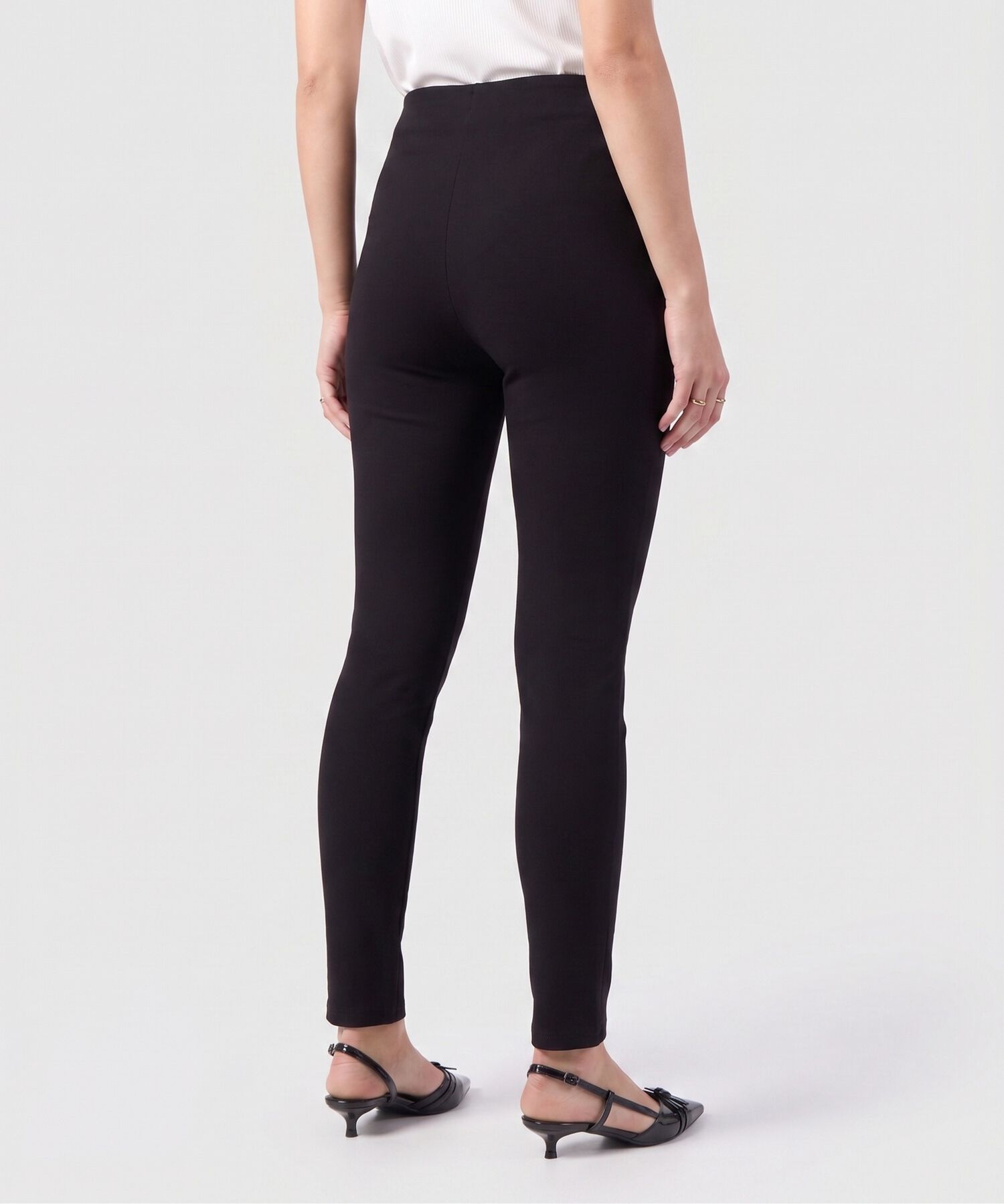 Leggings Tiro Alto Con Botones Mujer