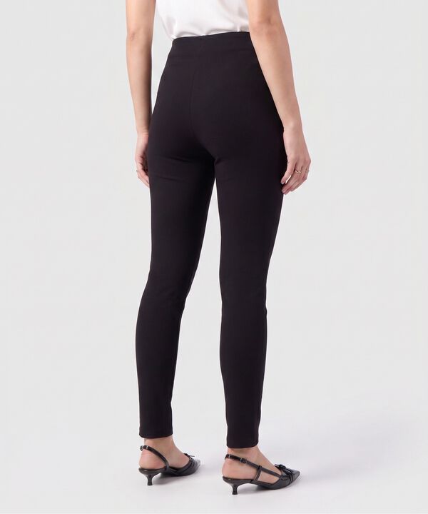 Leggings Tiro Alto Con Botones Mujer