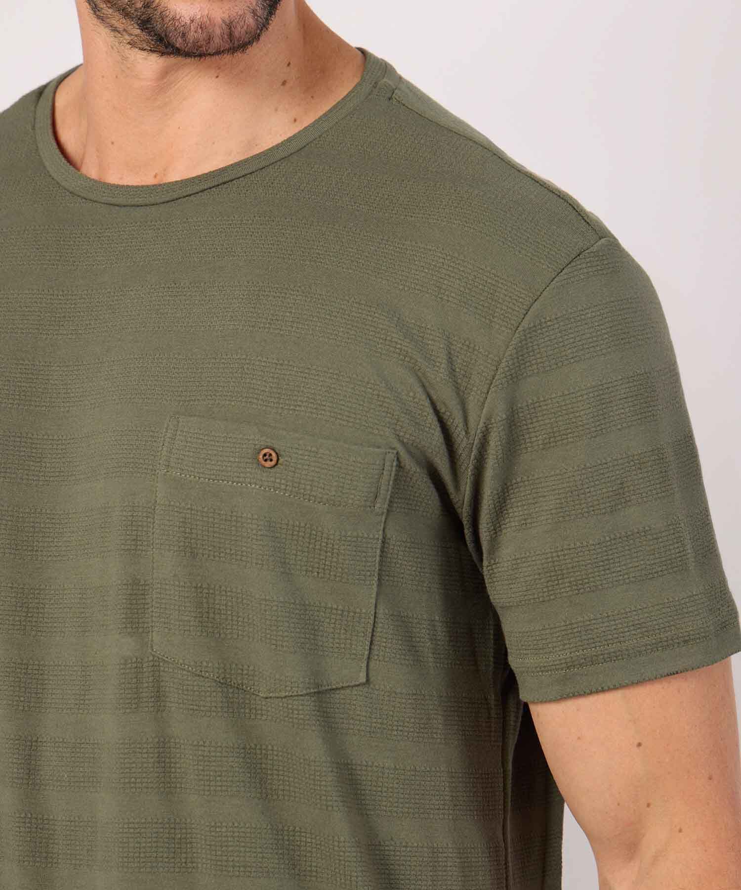 Camiseta Manga Corta Texturizada