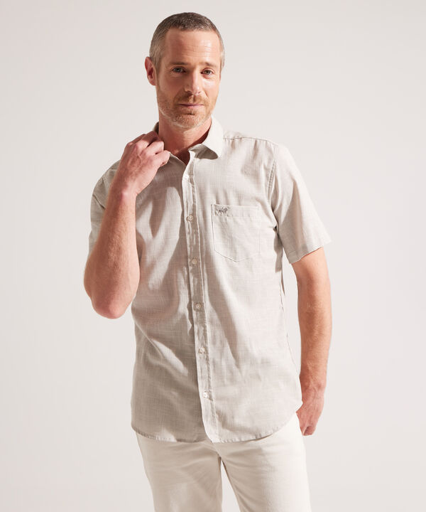 Camisa Estampada con Bolsillo