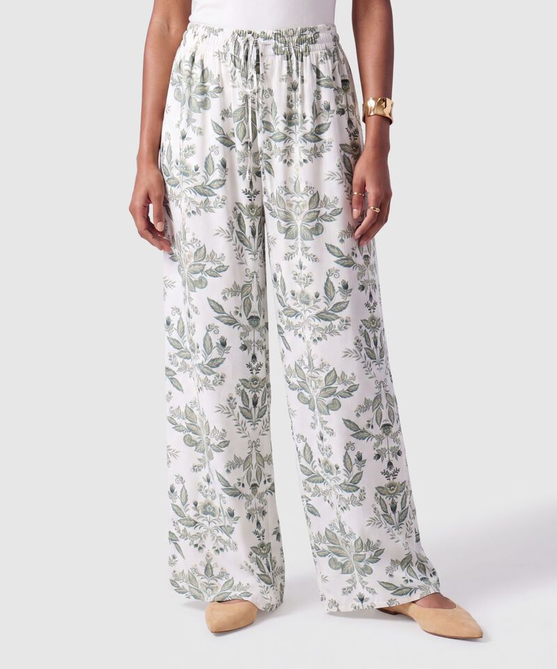 Pantal&oacute;n Fluido Con Cord&oacute;n Para Mujer