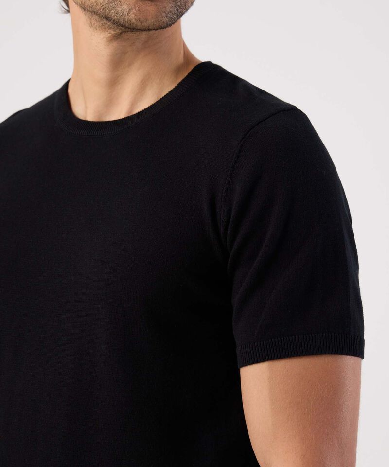 Camiseta En Tejido De Punto Unicolor Para Hombre