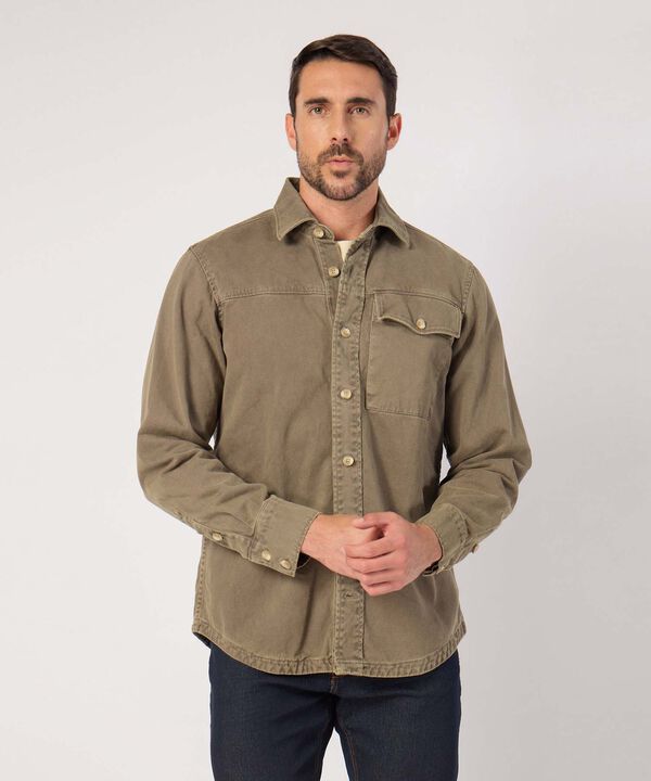 Sobrecamisa Con Bolsillo Manga Larga  image number null