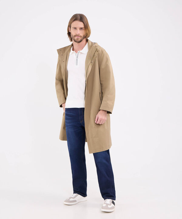 Chaqueta Larga Con Capota  image number null
